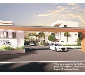 siri triplex villas near kollur front